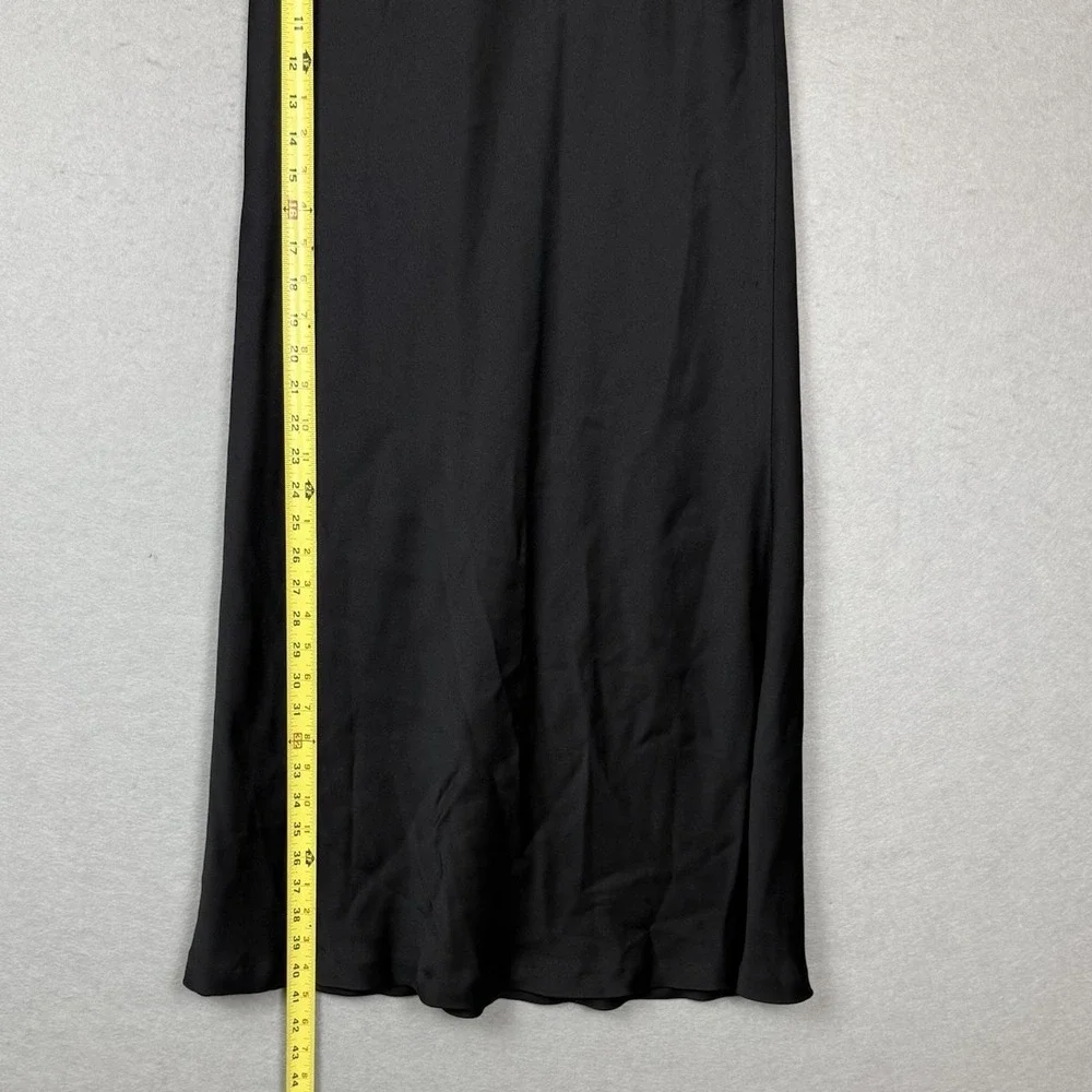 Lafayette 148 Black High Waisted Midi Trumpet A-Line Preppy Skirt Sz‎ 4 *read
